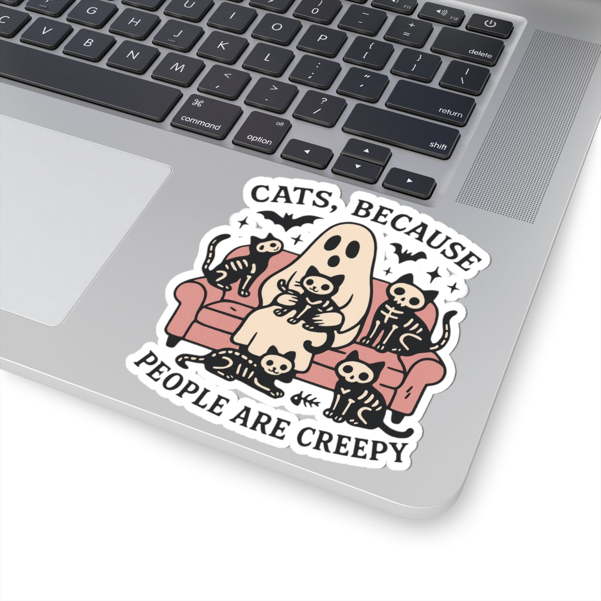 Cats, Because People Are Creepy Die-Cut Sticker